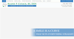 Desktop Screenshot of drblainecusack.com