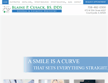 Tablet Screenshot of drblainecusack.com